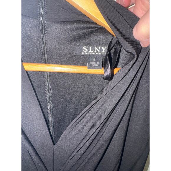 SLNY black evening dress size 8 - Picture 7 of 7
